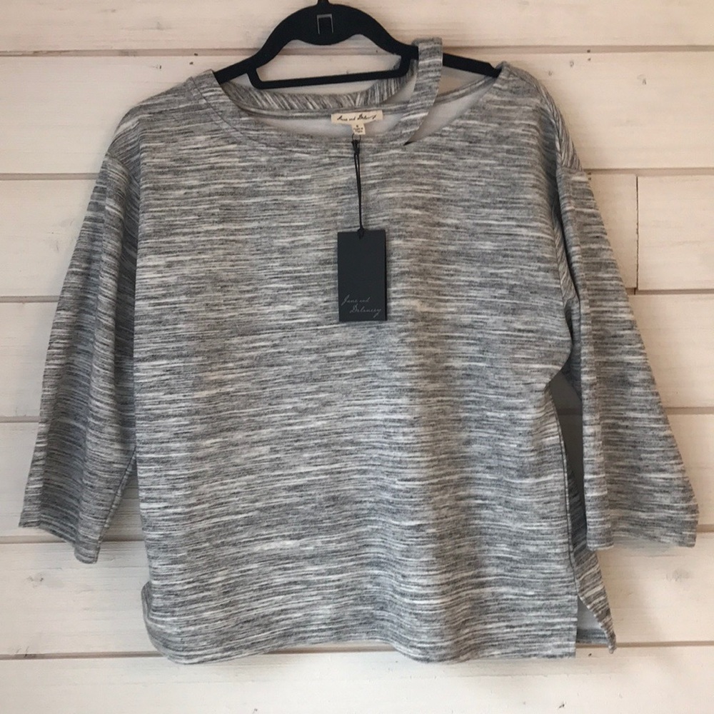 Jane and Delancey Cut Out Sweatshirt